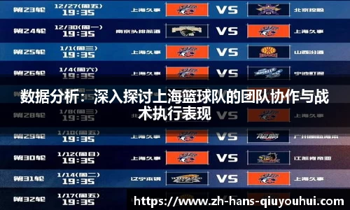 数据分析：深入探讨上海篮球队的团队协作与战术执行表现